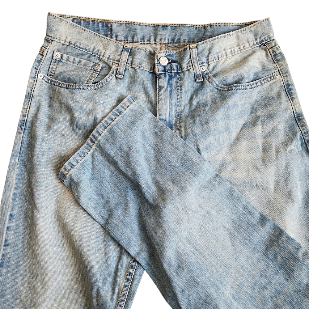 Levis 559 Relaxed Straight Jeans Men's 33x31 Blue Denim Medium Wash Western